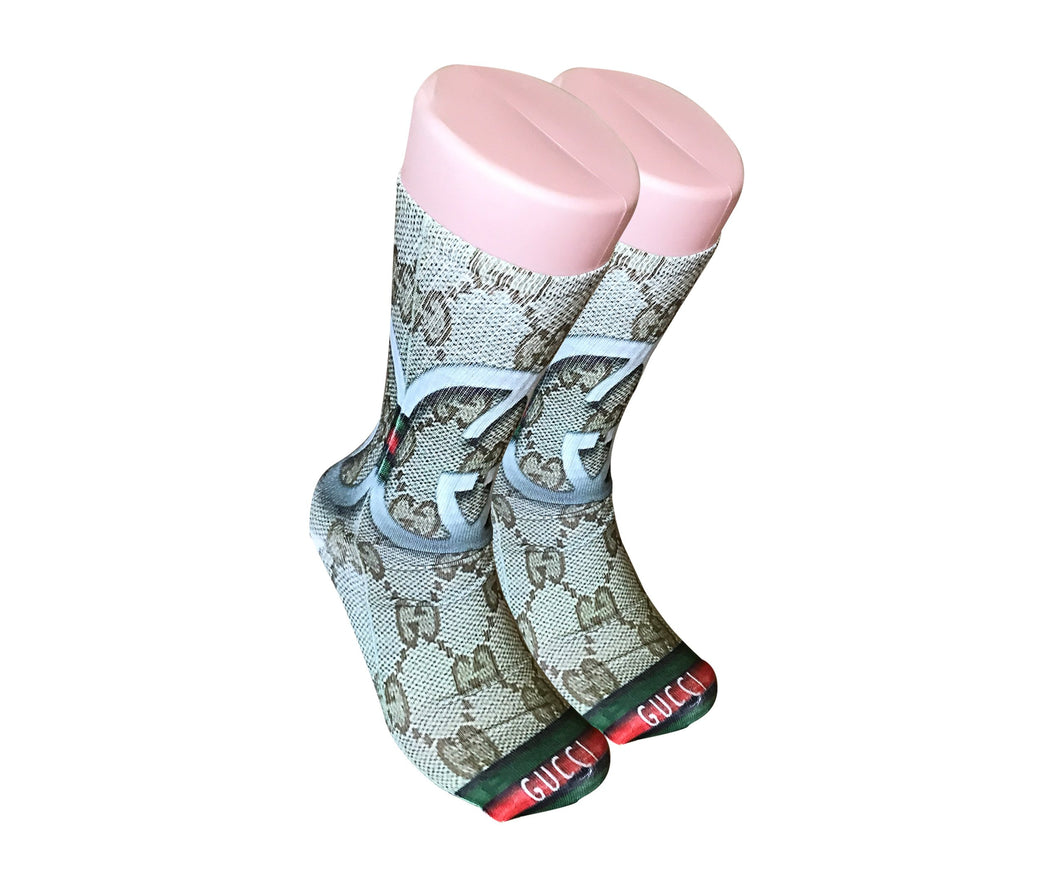 Gucci Double G All over printed crew socks - Dope Sox Official-Elite custom socks