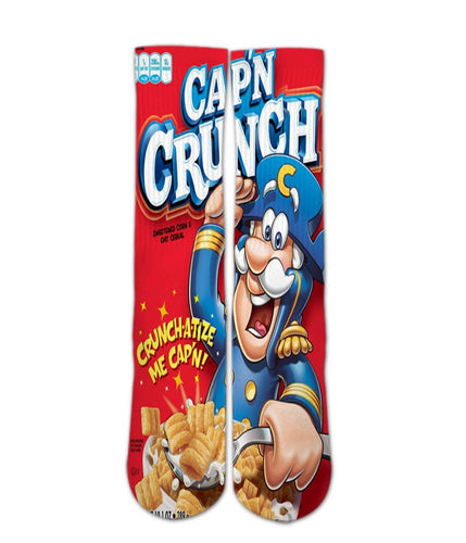 Food Print Socks-Captain crunch socks - Dope Sox Official-Elite custom socks