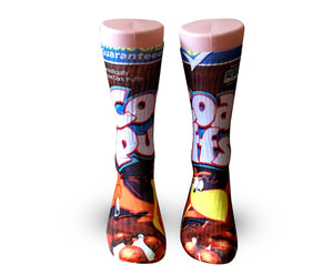 Coco Puffs cereal Elite crew socks - Dope Sox Official-Elite custom socks
