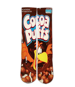 Coco Puffs cereal Elite crew socks - Dope Sox Official-Elite custom socks