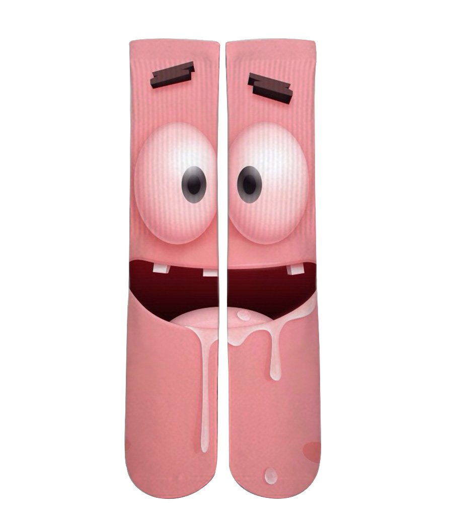 Patrick Star Socks-Custom Elite Crew socks - Dope Sox Official-Elite custom socks