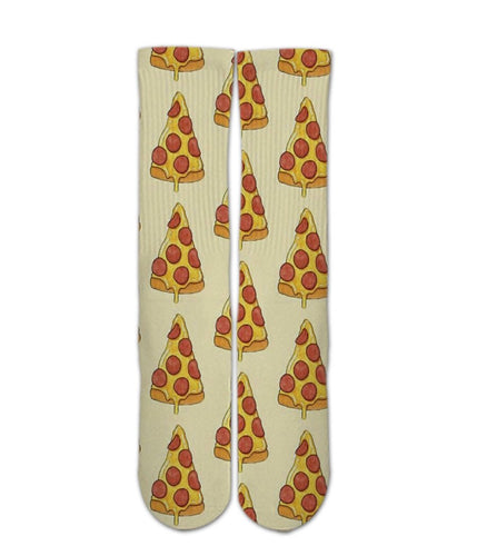 Food Printed Socks-Pizza pattern socks - Dope Sox Official-Elite custom socks