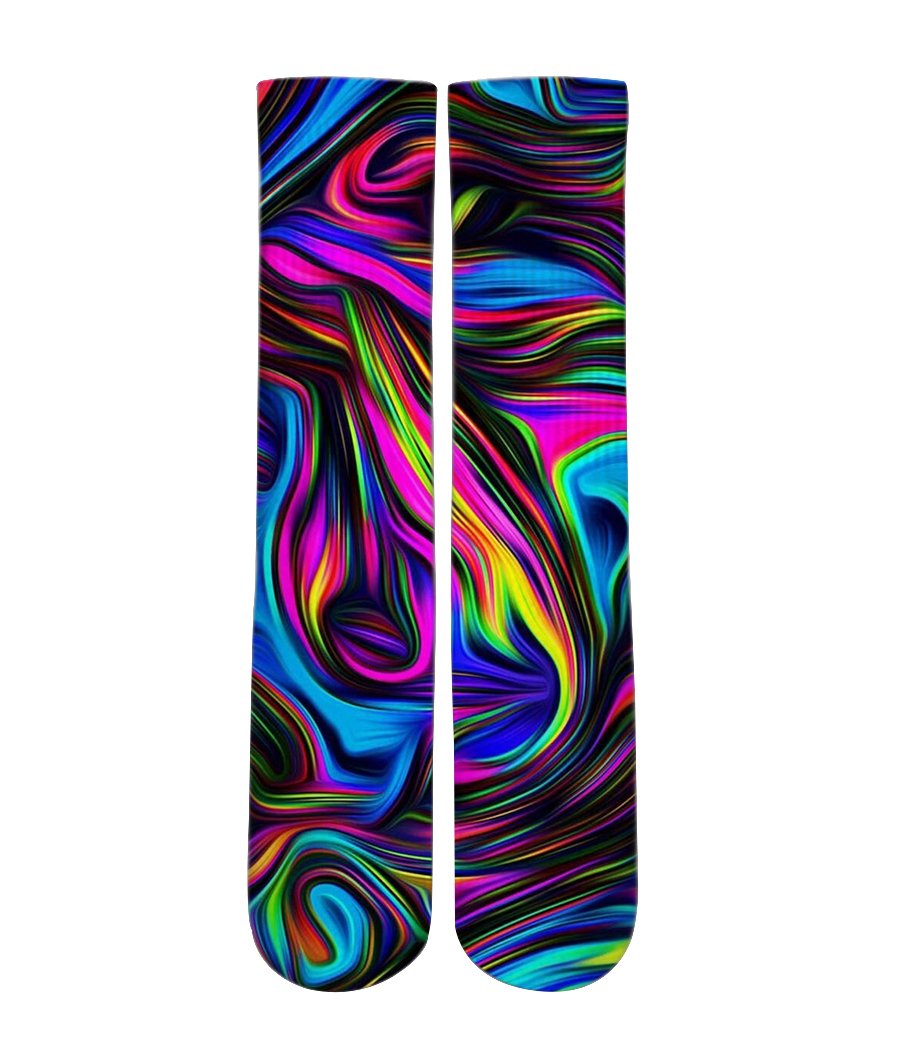 Rainbow dream Elite printed crew socks - Dope Sox Official-Elite custom socks