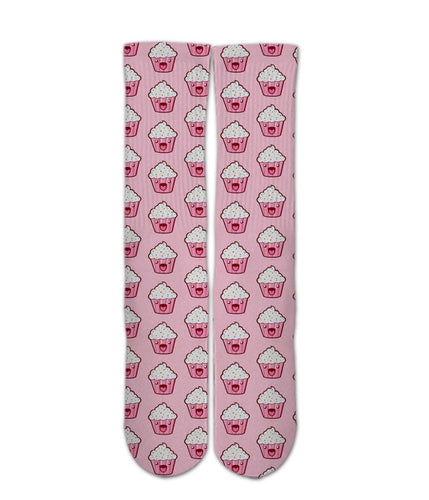 Cool Design Socks - Cup Cake pattern sock design - 3d printed socks - Men/Women/Kids - Dope Sox Official-Elite custom socks