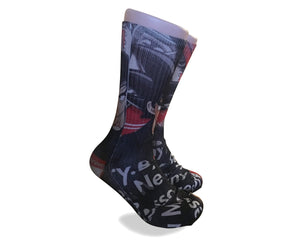 Dragon Ball Z Supreme Mash Up-Custom Elite Crew socks - Dope Sox Official-Elite custom socks