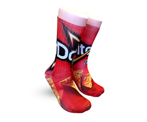Doritos Nacho Cheese Elite sublimated socks - Dope Sox Official-Elite custom socks