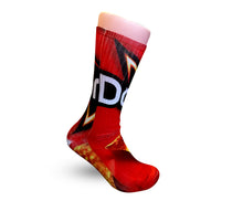 Doritos Nacho Cheese Elite sublimated socks - Dope Sox Official-Elite custom socks