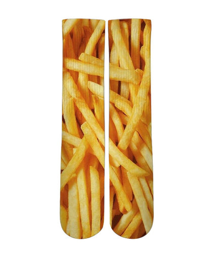 French Fries graphic socks - Dope Sox Official-Elite custom socks