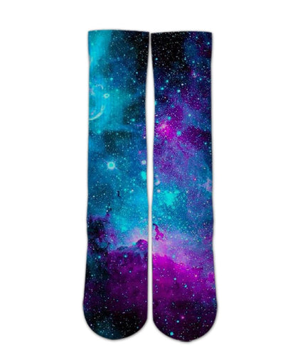 Cool Design Socks - Galaxy Space sock design - 3d printed socks - Dope Sox Official-Elite custom socks