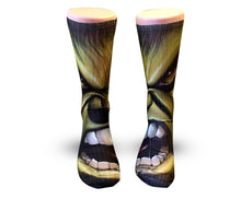 Incredible Hulk Socks -Custom Elite Crew socks - Dope Sox Official-Elite custom socks