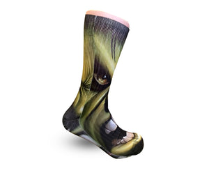 Incredible Hulk Socks -Custom Elite Crew socks - Dope Sox Official-Elite custom socks