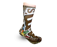 Chocolate M&M's Elite sublimated socks - Dope Sox Official-Elite custom socks