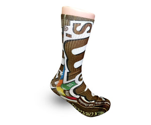 Chocolate M&M's Elite sublimated socks - Dope Sox Official-Elite custom socks