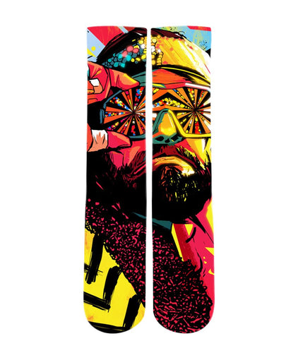 Macho Man Randy Savage Elite sublimated socks - Dope Sox Official-Elite custom socks