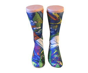 Macho Man retro Elite sublimated socks - Dope Sox Official-Elite custom socks