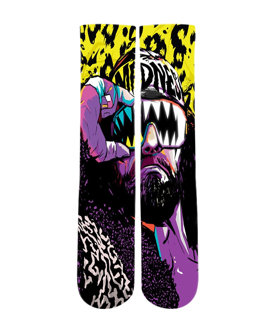 Macho Man Randy Savage Collection Elite sublimated socks - Dope Sox Official-Elite custom socks