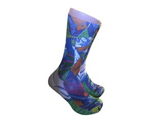 Macho Man retro Elite sublimated socks - Dope Sox Official-Elite custom socks