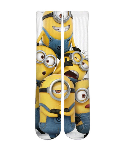 Minions customized elite socks - Dope Sox Official-Elite custom socks