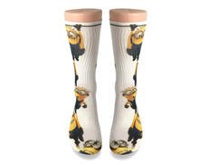 Minions All over print elite socks - Dope Sox Official-Elite custom socks