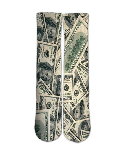 Cool Design Socks - Money pattern sock design - 3d printed socks - Men/Women/Kids - Dope Sox Official-Elite custom socks
