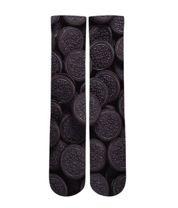 Oreo Cookie pattern all over printed socks - Dope Sox Official-Elite custom socks