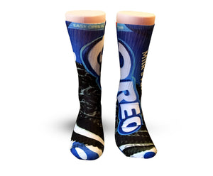 Oreo Cookies Elite sublimated socks - Dope Sox Official-Elite custom socks