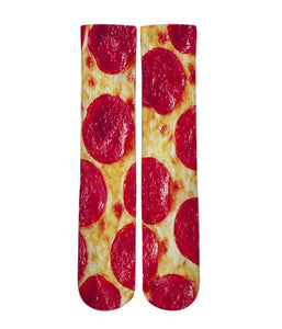 Pepperoni Pizza all over printed socks - Dope Sox Official-Elite custom socks