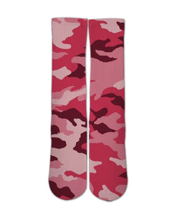 Cool Design Socks - Pink Army Camo pattern sock design - 3d printed socks - Dope Sox Official-Elite custom socks
