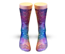 Purple Nova galaxy socks - Elite sublimated crew socks - Dope Sox Official-Elite custom socks
