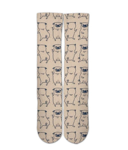 Cool Design Socks-Cute Funny Pug sock design-3d printed socks - Dope Sox Official-Elite custom socks