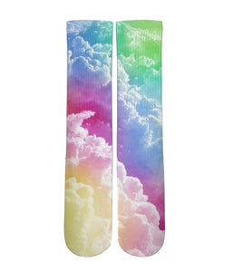 Rainbow Clouds customized elite socks - Dope Sox Official-Elite custom socks