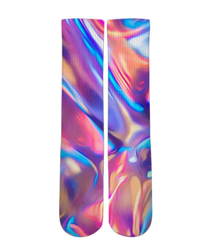 Rainbow liquid customized elite socks - Dope Sox Official-Elite custom socks