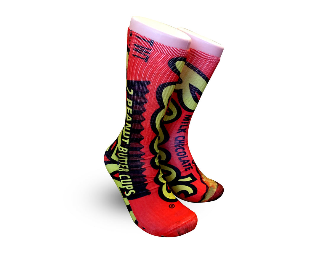Reese's Peanut butter cup socks - Dope Sox Official-Elite custom socks