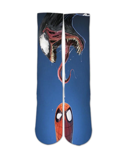 Spider man venom Custom Elite Crew socks - Dope Sox Official-Elite custom socks