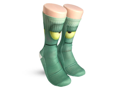 Squidward Socks-Custom Elite Crew socks - Dope Sox Official-Elite custom socks