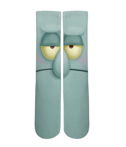 Squidward Socks-Custom Elite Crew socks - Dope Sox Official-Elite custom socks