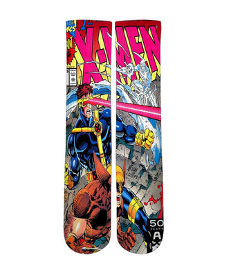 Xmen Comic Book -Custom Elite Crew socks - Dope Sox Official-Elite custom socks